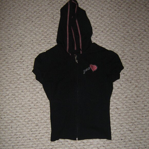 guess short sleeve zip up - Picture 1 of 3